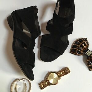 Suede gladiator sandals
